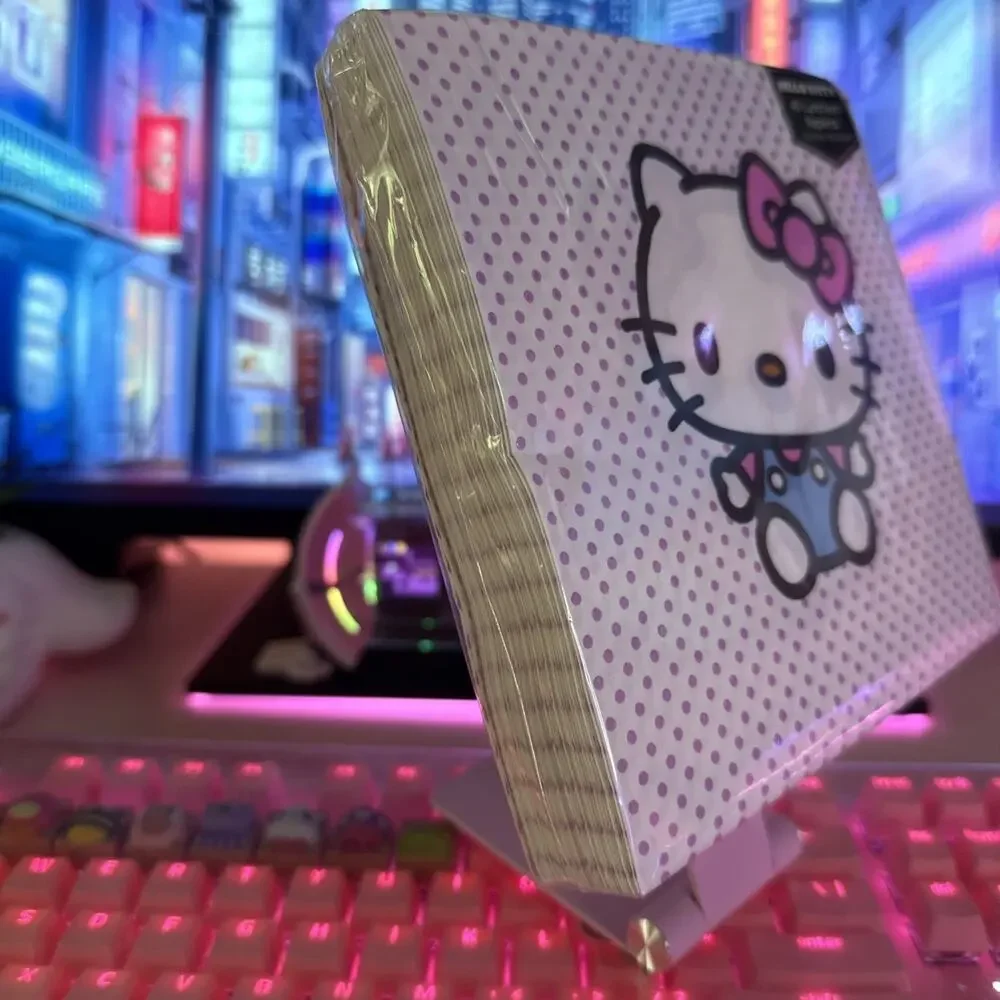 Sanrio Hello Kitty Napkins White Purple Polka Dots 13